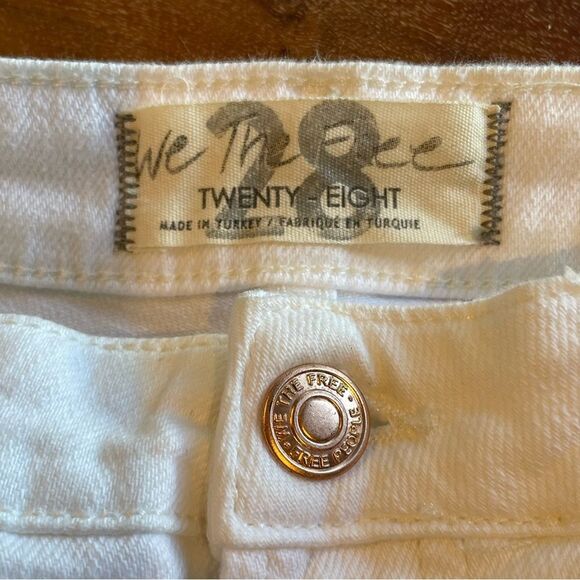 Free People We the Free White Jeans Size 28 - Picture 6 of 8